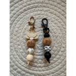 Setje sleutelhangers | Gegraveerde houten kraal | MRS & MR