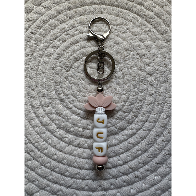 Sleutelhanger | Juf goud