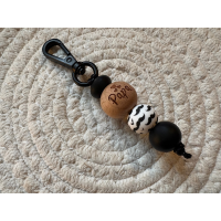 Sleutelhanger | Gegraveerde houten kraal | Papa
